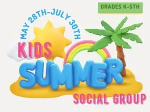 Summer Kids Social Group Grades K through 5th Grade